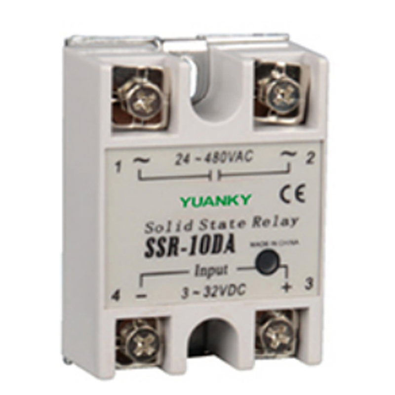 مرحل الحالة الصلبة YUANKY مرحلة واحدة DC إلى DC 10A 25A 40A مؤشر LED ملولب SSR مرحل الحالة الصلبة