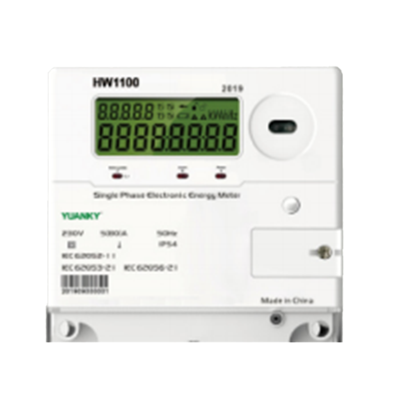 جهاز قياس الطاقة من الشركة المصنعة HW1100، جهاز قياس الطاقة متعدد الوظائف ذو الطور الواحد، مزود بسلكين