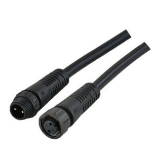 Conector macho y hembra impermeable IP68 M12 M15 400V 24A 2 PIN 3PIN 4PIN 5 PIN Conector de cable