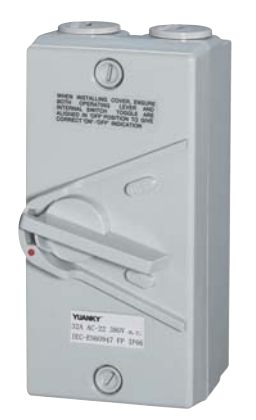 Interruptor impermeável HWF1 20A 35A 63A 250/440V isolador à prova de intempéries