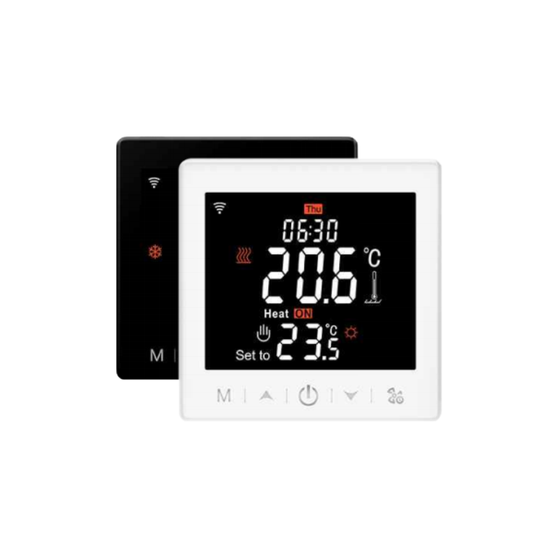 Berührungsempfindlicher intelligenter WLAN-Thermostat mit extra großem, farbenfrohem LCD-Bildschirm