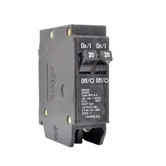 Black Mcb OEM 20 AMP 40A Mini Circuit Breaker Plug In အမျိုးအစား 1P 2P လျှပ်စစ်ပစ္စည်းကိရိယာများ