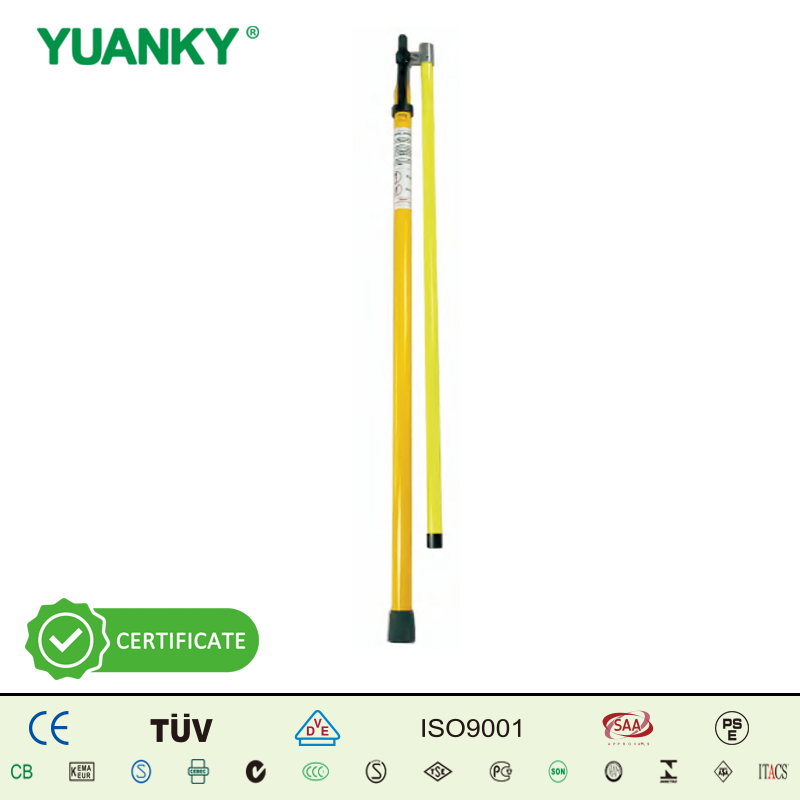 YUANKY IEC 60855 ASTM F711 General Hook Triangular Telescopic Insulation Cargo Height Measuring Rod