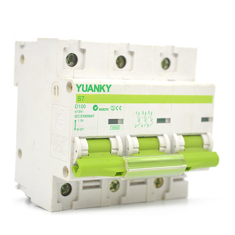 Мініатюрний автоматичний вимикач YUANKY для 4 полюсів 100 125 AMP MCB Ціна автоматичного вимикача