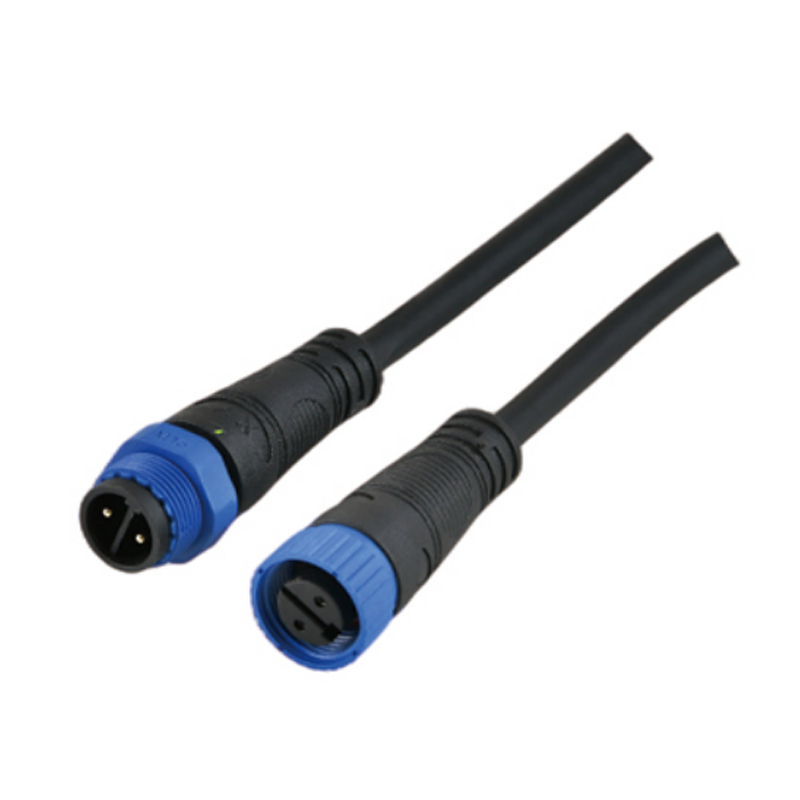 Waterproof Male And Female Connector IP68 M12 M15 400V 24A 2 PIN 3PIN 4PIN 5 PIN Cable Connector