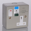British 13A 30MA Rcd Protected Safety Socket Single Rcd Plastic And Uk Socket Switched