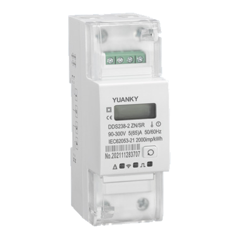 YUANKY RS485 MULTI-FUNCTION ENERGY METER LCD DISPLAY 5(65)A 35MM DIN RAIL SINGLE PHASE ENERGY METER