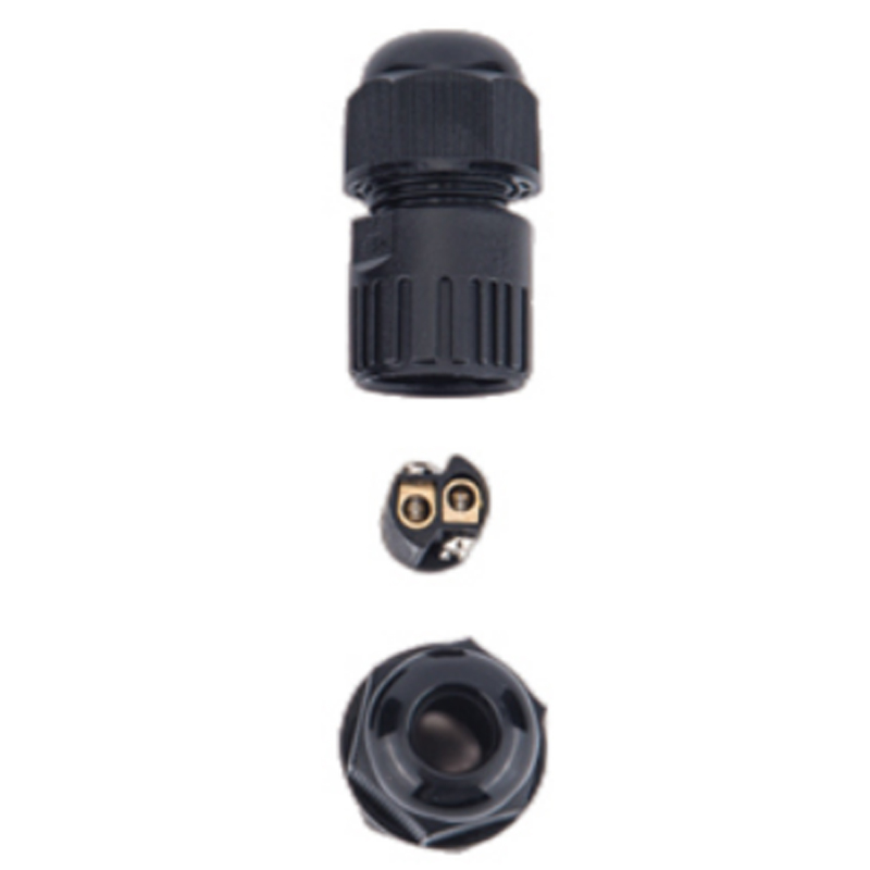 Waterproof Connector 2pin 3 Pin 4 Pins Quick Installation Without Screws 32A 24A PA66 IP68 Nickel Plated Brass Wire Connector