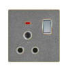 YUANKY A1-Schaltersteckdose, ein Gang, 1-Wege, 2-Wege, Mf, geschaltet, Satellit, mit ohne Neon-USB-Tel-TV-Verbund-Acryl-Schalter-Steckdosen