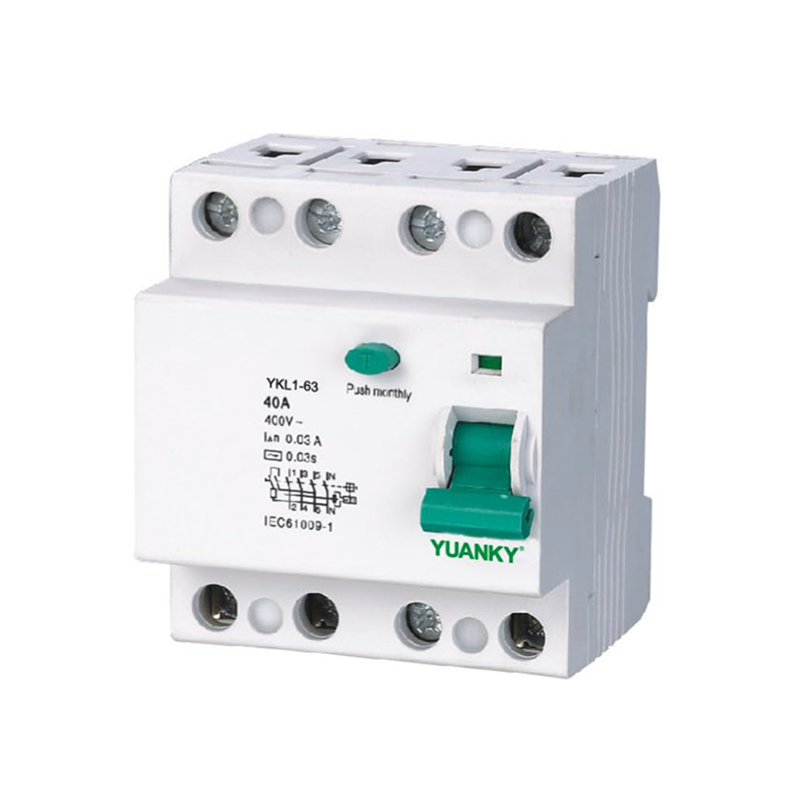 RCCB YKL1-63 25A 40A 50A 63A (электромагнитный тип) Автоматический выключатель остаточного тока Rccb