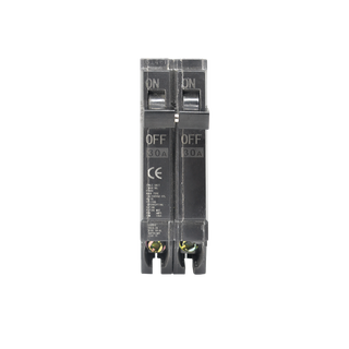 MCB OEM 30 AMP 15A ပါးလွှာသောပုံစံ အနက်ရောင် Mini Circuit Breaker 1P 2P လျှပ်စစ်ပစ္စည်းကိရိယာများ