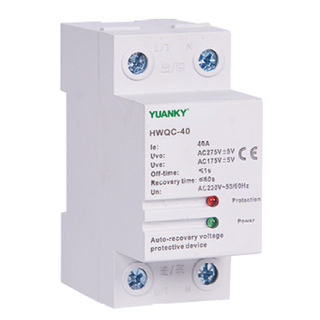Kasalukuyang Limiting Protector Manufacturer GQY Over And Under Voltage Electric Current Limit Switch
