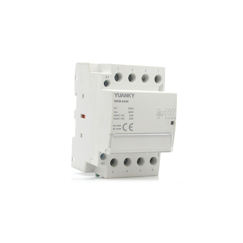 WH8-sarjan modulaarinen AC-kontaktori 16A 20A 25A 32A 40A 63A 8