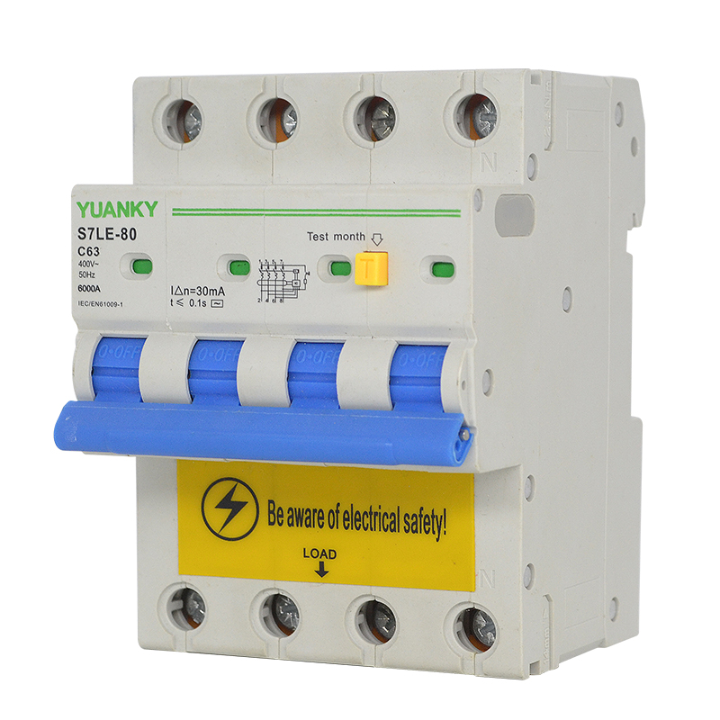 Rcbo 4 Pole Electrical Series Rcbo Residual Current Breaker Overload