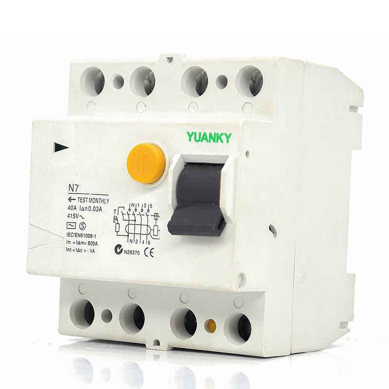 YUANKY Interruttore automatico di corrente residua con protezione dalle perdite di alta qualità di nuova forma
