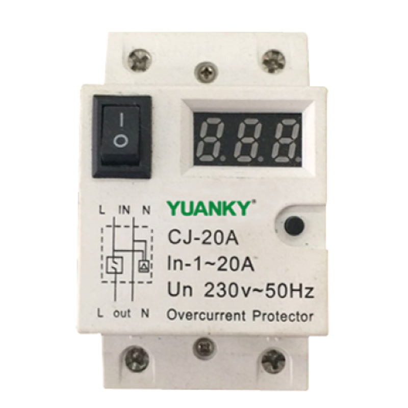 Fabricante de protectores limitadores de corriente GQY Interruptor de límite de corriente eléctrica por sobre y bajo voltaje