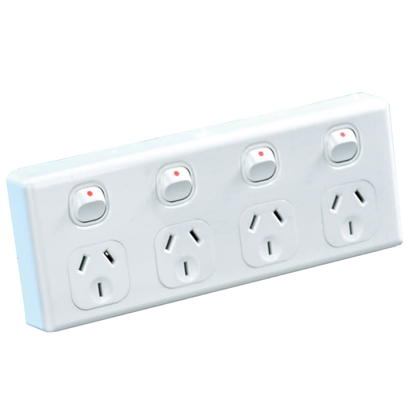 YUANKY Wall Socket 10A 16A 32A 6 G 2 Way Double Pole Type a Usb Dimmer Wall Switches Sockets