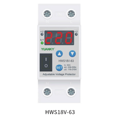 Bộ bảo vệ điện áp có thể điều chỉnh dòng HWS18V-63