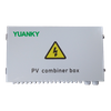 YUANKY 1500VDC Kalis Air Kotak Kunci Gabungan IP65 PV 4 6 8 10 12 14 16 18 24 Ways String Solar Pv Combiner Box DC 1500V