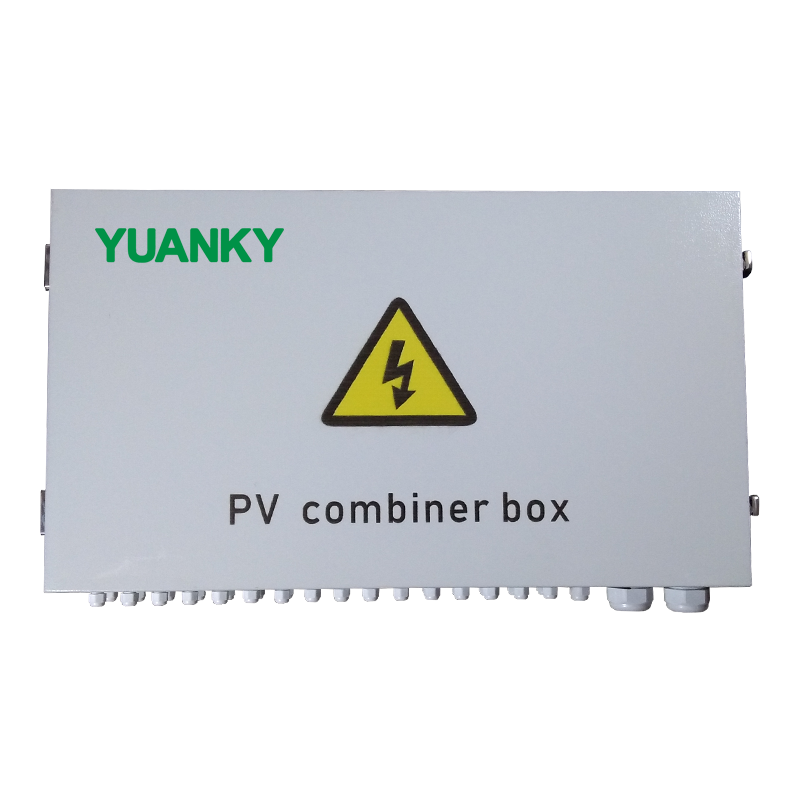 YUANKY 1500VDC Waterproof IP65 PV Combination Key Lock Box 4 6 8 10 12 14 16 18 24 Ways String Solar Pv Combiner Box DC 1500V