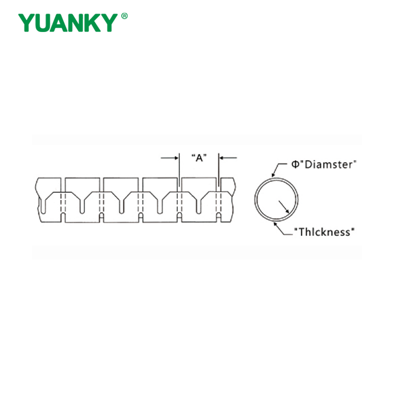 YUANKY Package Line Pipe Black Gray White PE