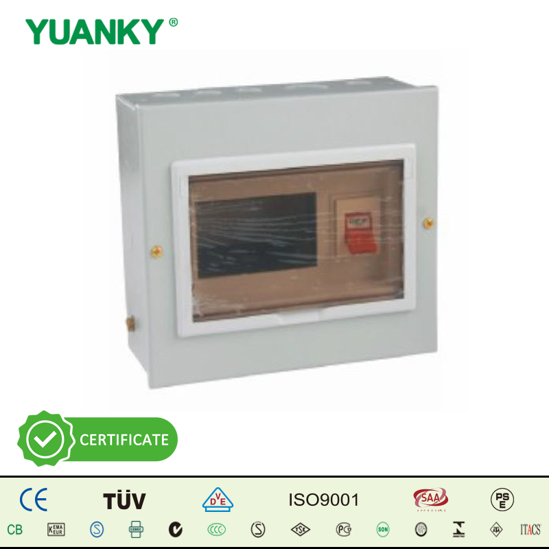 YUANKY D2-S-4-S 100A 120/240VAC Load Centers & Distribution Board Box with NEMA 3R IP Level