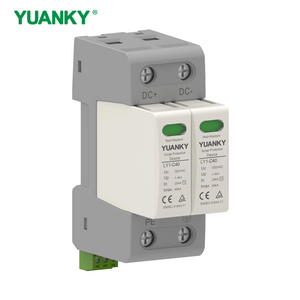 YUANKY Tuv Licence 20KA 40KA 600V 1000V 1500V Surge Arrester Protective Device DC SPD 48V PV Surge Protector