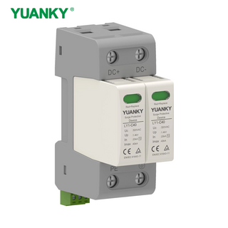 YUANKY Tuv Licence 20KA 40KA 600V 1000V 1500V Surge Arrester Protective Device DC SPD 48V PV Surge Protector