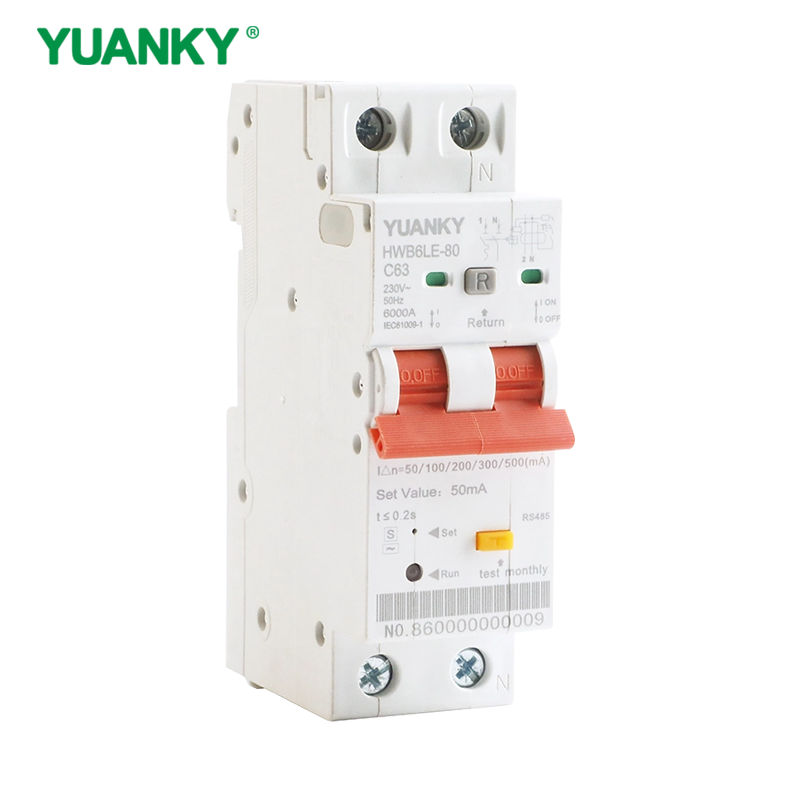 HWB6LE-80Intelligent Leakage Monitoring Miniature Circuit Breaker
