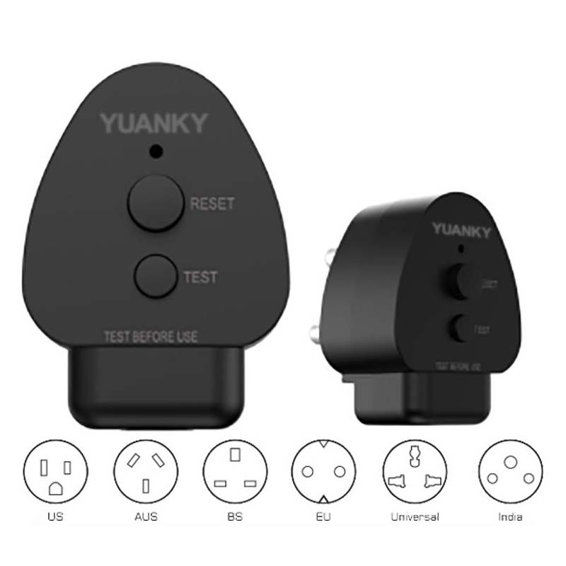British IP66 Leakproof Plug with PVC Material 3 Outlets and 3 USB a Output Ports