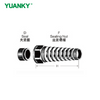 YUANKY Spiral Cable Gland Black Gray Nylon PA