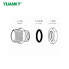YUANKY Waterproof Connector for Straight Metal Cable CE ROHS REACH Brass Nickel Nlated