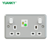 YUANKY Uk Safety Rcd Socket Adaptor Home Circuit Breaker Cutout Garden Power Tools Trip Switch (13a) Gfci Prcd GRAY