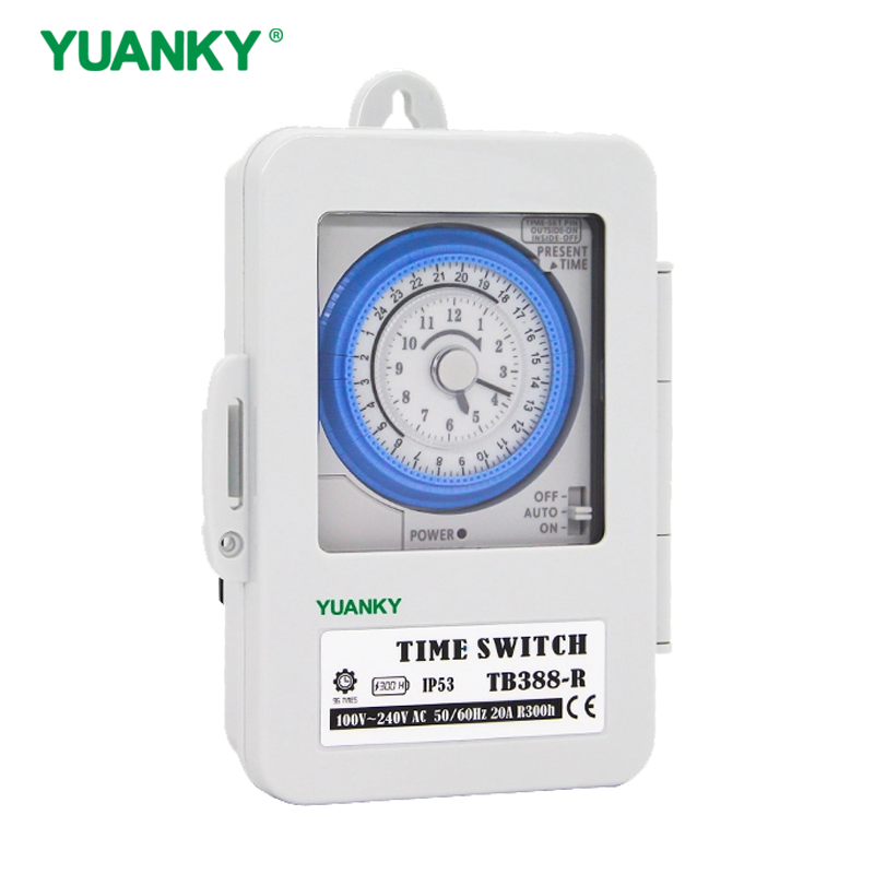 New Arrival Precise Timing Flame Retardant Material Timer 20A R300H Time Switch