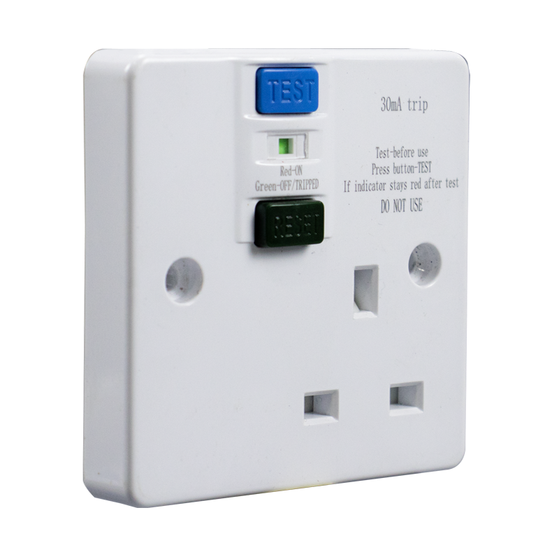 Rcd Protector 13A 16A Single Pole Plastic Metal Switched Socket Rcd Protection