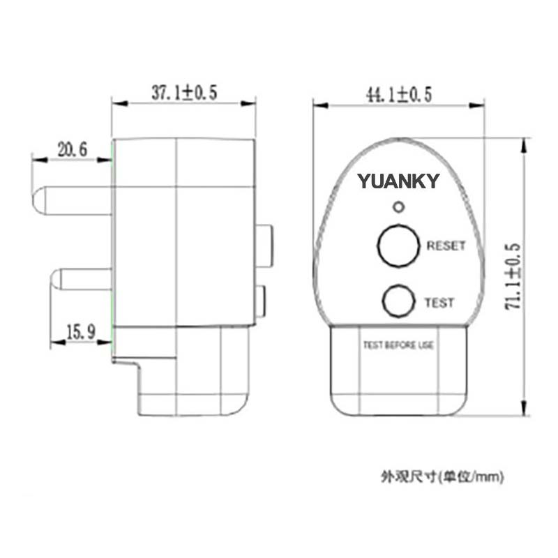 Hot Selling PRCD Series PPRI-6 Industrial Plug Socket 6A 220v-230v Male Female Connector Made Durable Plastic IP54 Level 10A