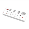YUANKY Household South Africa Socket & Plug HW-SAS4N33U+C Plastic SA Type Surge Protection Multiplugs with USB Ports