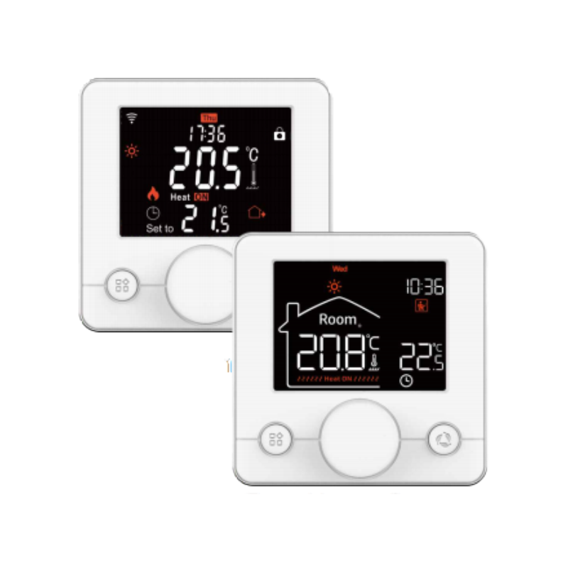 Programmable Handwheel Smart Wi-Fi Thermostat na may Full-color na LCD Screen.