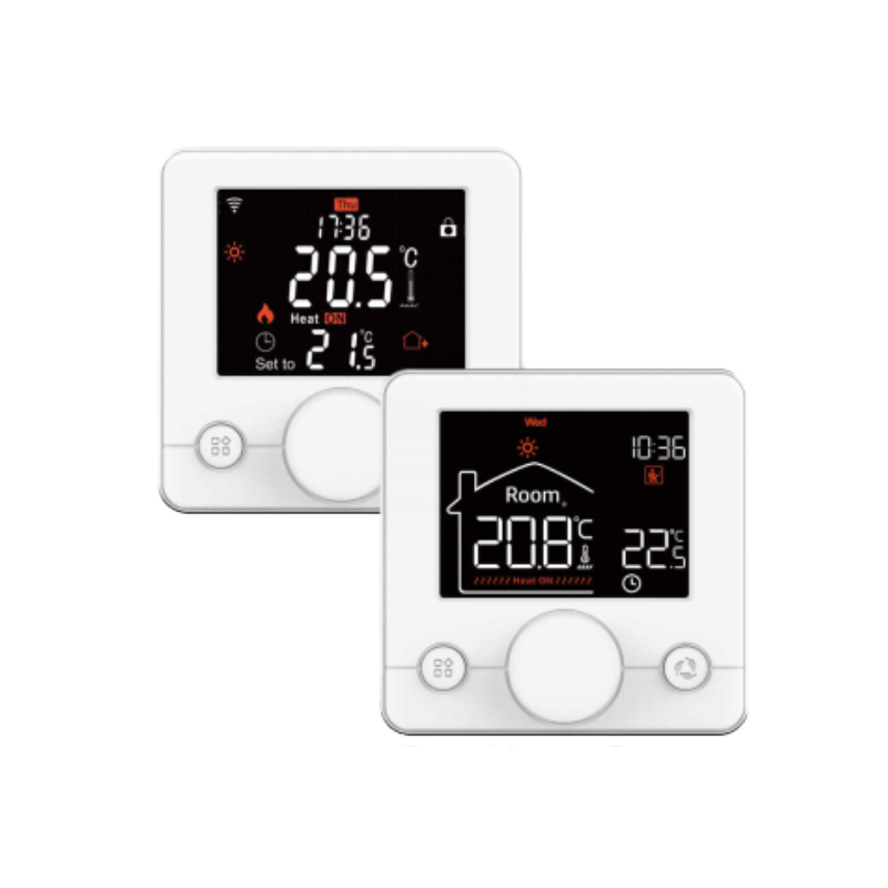 Termostat Wi-Fi Cerdas Handwheel yang Dapat Diprogram dengan Layar LCD Penuh Warna