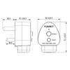 British IP66 Leakproof Plug with PVC Material 3 Outlets and 3 USB a Output Ports