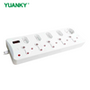 YUANKY Household South Africa Socket Plug HW-SAS5N42U SA Type Surge Protection Multiplugs USB Ports 16A Rated Extension Socket