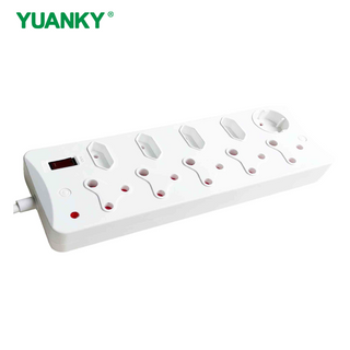 YUANKY Household South Africa Socket Plug HW-SAS5N42U SA Type Surge Protection Multiplugs USB Ports 16A Rated Extension Socket