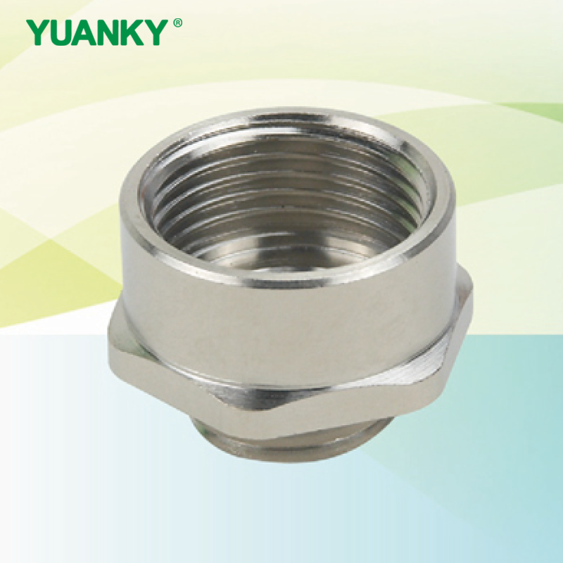 YUANKY CE REACH Brass Nickel Plated Metal Enlarger Metal Reducer Locknut Sealing Washer