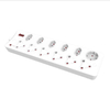 YUANKY Household South Africa Socket & Plug HW-SAS4N33U+C Plastic SA Type Surge Protection Multiplugs with USB Ports