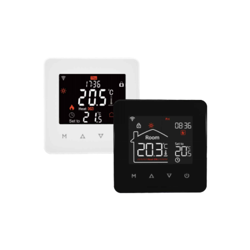 ရောင်စုံစခရင် Capacitive Touch LCD Smart Thermostat ။