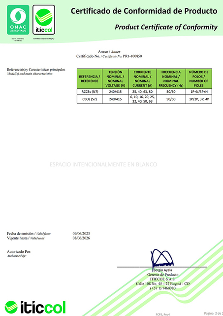 Colombia Surge Arrester Certificate_01 (2)