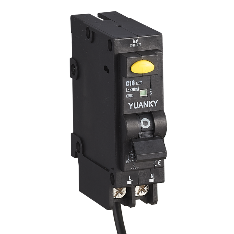 RCBO 1P+N 6-40A Мини-выключатель остаточного тока Автоматический выключатель Rcbo при перегрузке