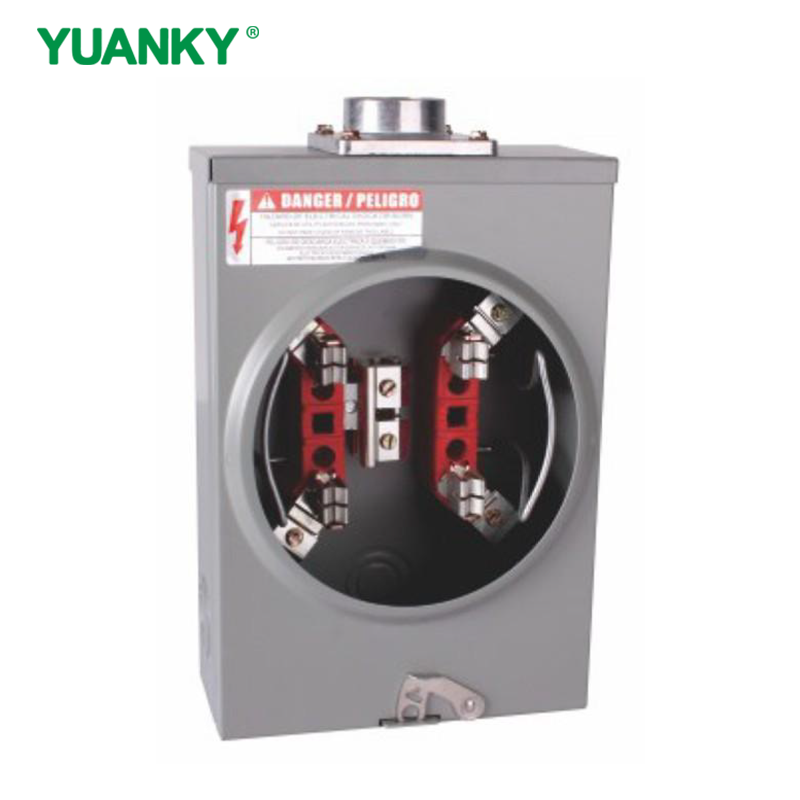 YUANKY 200A 600VAC Single Phase 125S Series Meter Socket Mounting Equipment