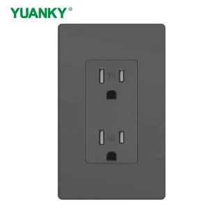 YUANKY Gfci Socket 15A 125V Tamper Resistant Weather Resistant Push In Quick Wire Gfci Socket