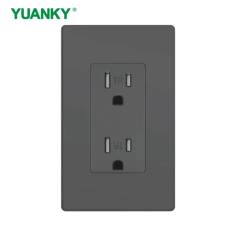 YUANKY Gfci Socket 15A 125V Tamper Resistant Weather Resistant Push In Quick Wire Gfci Socket